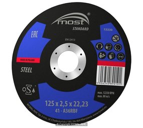 MOST Most Doorslijpschijf Metaal MOST Most Doorslijpschijf Metaal