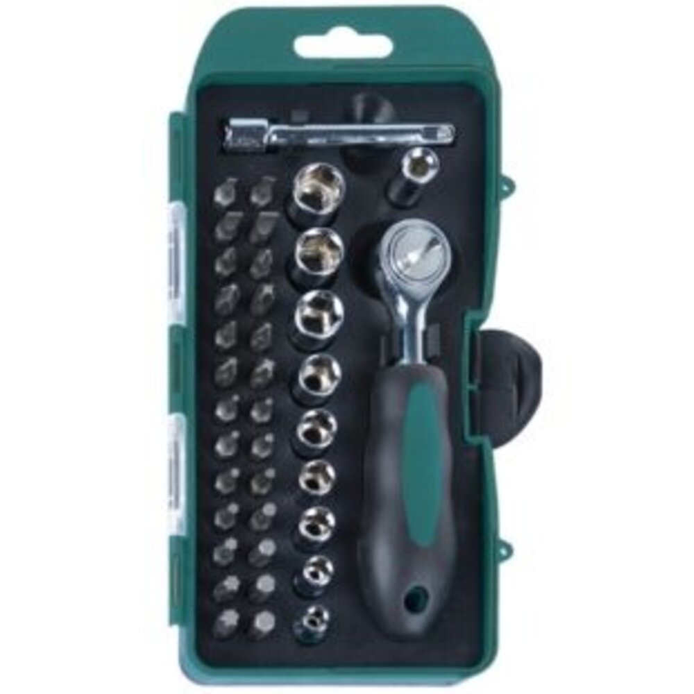 Brüder Mannesmann Mannesman Dop- en bitset 1/4" 38-delig Brüder Mannesmann Mannesman Dop- en bitset 1/4" 38-delig