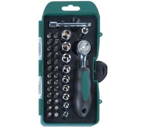 Brüder Mannesmann Mannesman Dop- en bitset 1/4" 38-delig Brüder Mannesmann Mannesman Dop- en bitset 1/4" 38-delig