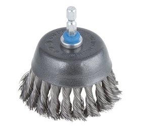 Wolfcraft Wolfcraft Komborstel staal 75mm gevlochten Wolfcraft Wolfcraft Komborstel staal 75mm gevlochten