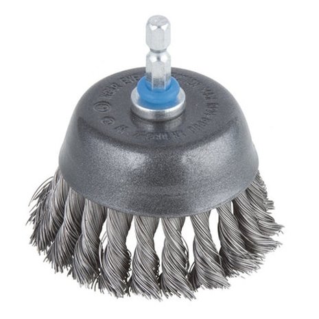 Wolfcraft Wolfcraft Komborstel staal 75mm gevlochten Wolfcraft Wolfcraft Komborstel staal 75mm gevlochten