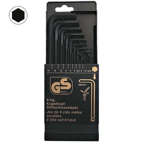 Brüder Mannesmann Mannesmann Kogelkopstifsleutelset 9-delig Brüder Mannesmann Mannesmann Kogelkopstifsleutelset 9-delig