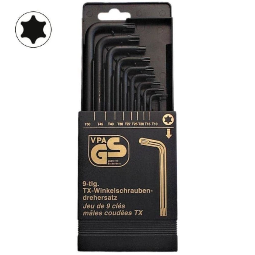 Brüder Mannesmann Mannesmann Torx haakse stiftsleutelset 9-delig Brüder Mannesmann Mannesmann Torx haakse stiftsleutelset 9-delig