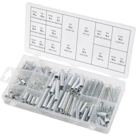 KS-Tools KS-Tools Assortiment druk- en trekveren - 200 delig KS-Tools KS-Tools Assortiment druk- en trekveren - 200 delig