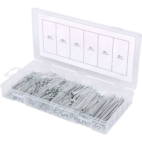 KS-Tools KS-Tools Assortiment splitpennen 1.6x25.4mm-4.0x63.5mm. - 555-dlg