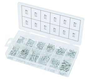 KS-Tools KS-Tools Assortiment Metaal- en Houtschroeven Zelftappend - 240-dlg KS-Tools KS-Tools Assortiment Metaal- en Houtschroeven Zelftappend - 240-dlg