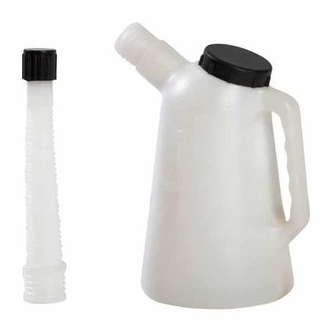 Middelwijk Maatkan/oliekan met flexibele tuit en verdeling Middelwijk Maatkan/oliekan met flexibele tuit en verdeling