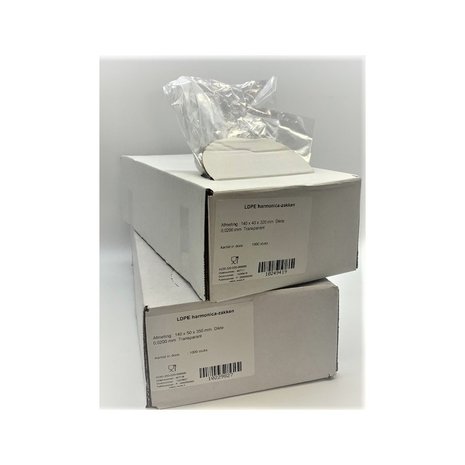 FSPI Plastic zakken -LDPE - harmonica-transparant FSPI Plastic zakken -LDPE - harmonica-transparant