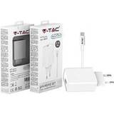 V-tac V-TAC micro-USB lader 2.1A wit V-tac V-TAC micro-USB lader 2.1A wit