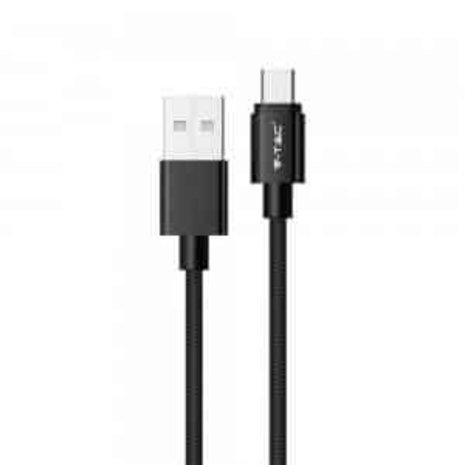 V-tac V-Tac Micro USB kabel 2m zwart V-tac V-Tac Micro USB kabel 2m zwart