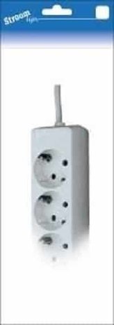 Stekkerdoos 3-voudig 1.5m snoer wit Stekkerdoos 3-voudig 1.5m snoer wit