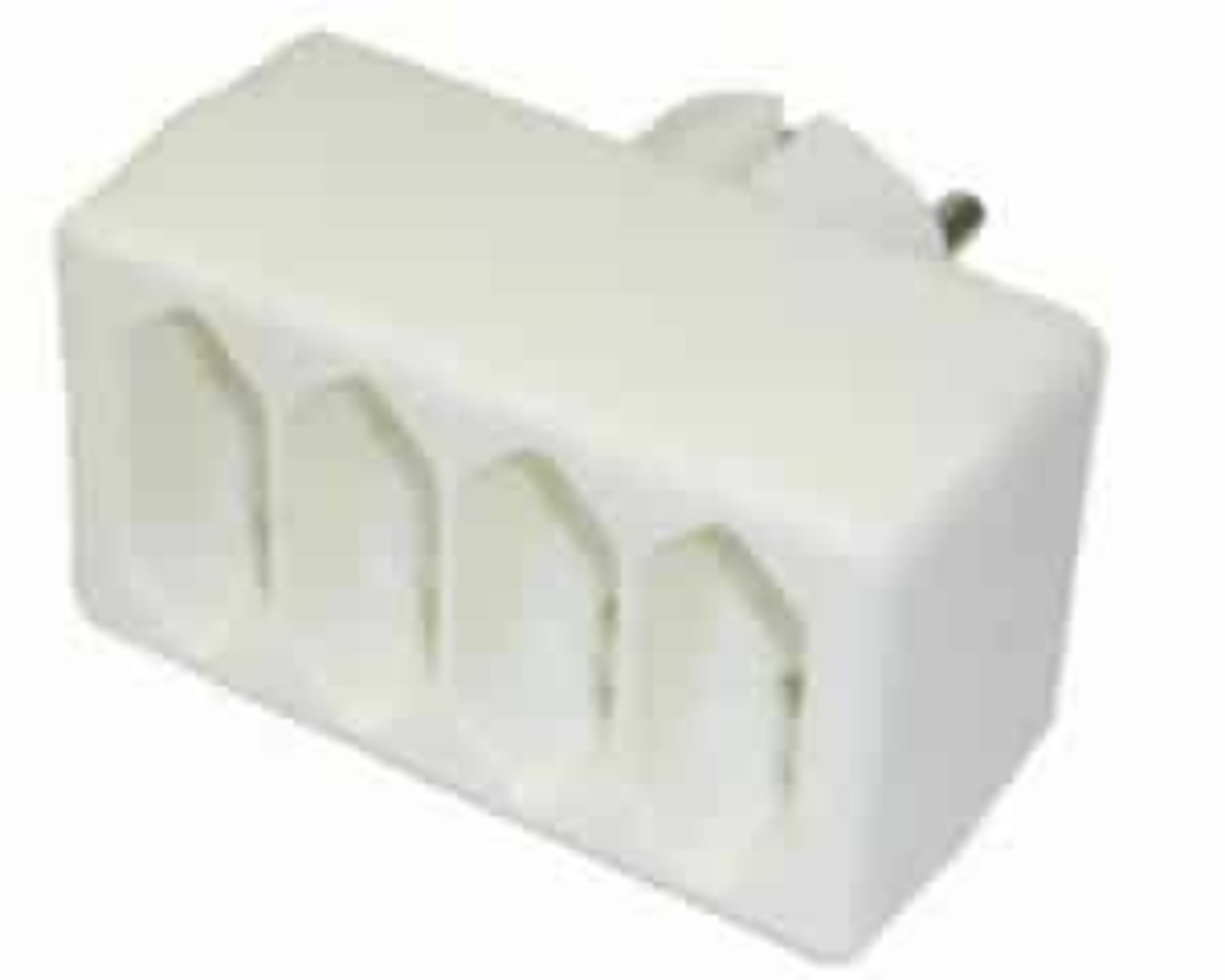 Vierwegstekker Euro Wit Vierwegstekker Euro Wit