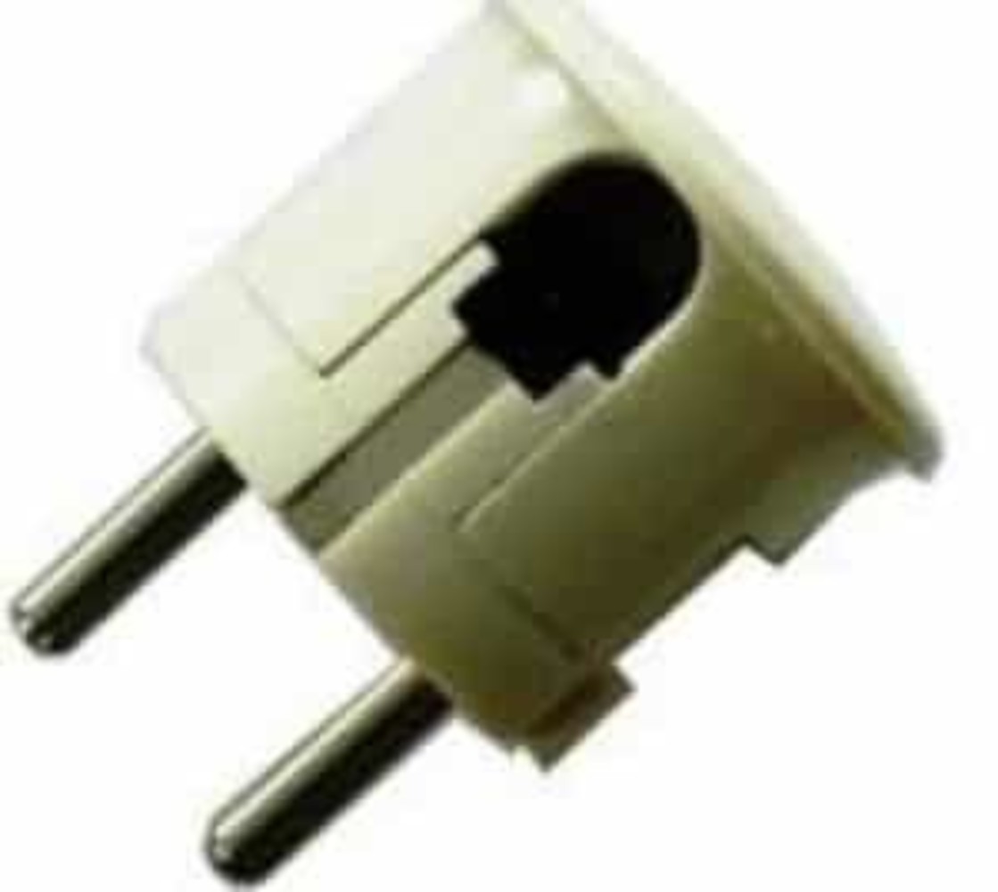 Randaarde stekker haaks bakeliet wit Randaarde stekker haaks bakeliet wit