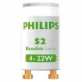 Philips Philips Starter S2-Serie 4-22W per stuk Philips Philips Starter S2-Serie 4-22W per stuk