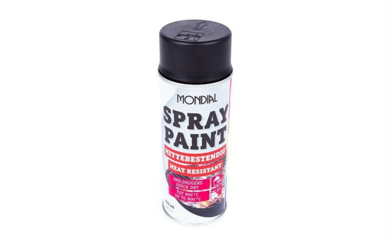 Mondial Mondial Spray Paint hittebestendig 400ml Mondial Mondial Spray Paint hittebestendig 400ml