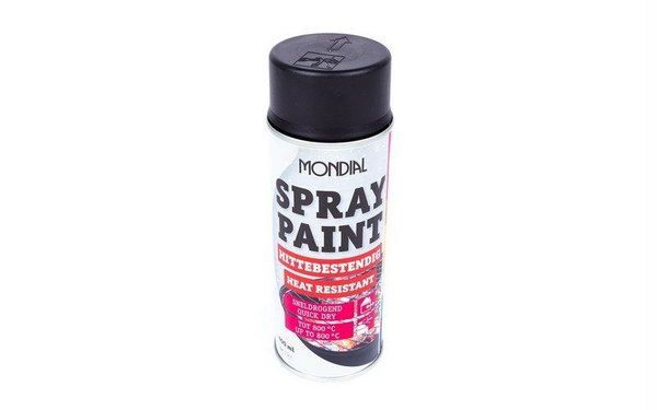 Mondial Mondial Spray Paint hittebestendig 400ml Mondial Mondial Spray Paint hittebestendig 400ml