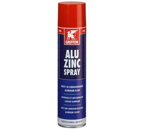 Griffon Griffon alu zinkspray glanzend 400ml Griffon Griffon alu zinkspray glanzend 400ml