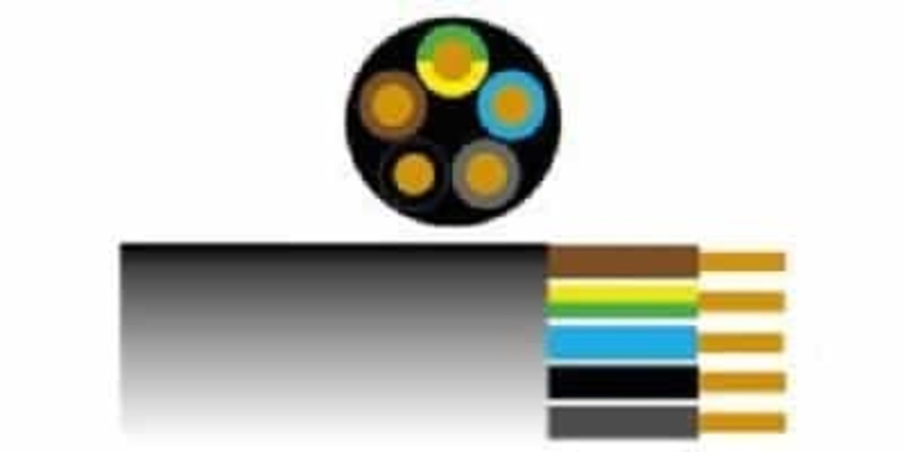 Neopreen stroomkabel zwart Neopreen stroomkabel zwart