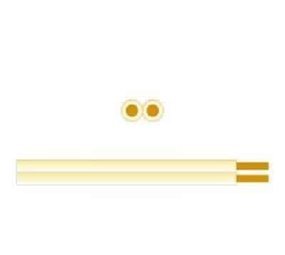 Luidsprekersnoer 2x1.5qmm transparant Luidsprekersnoer 2x1.5qmm transparant