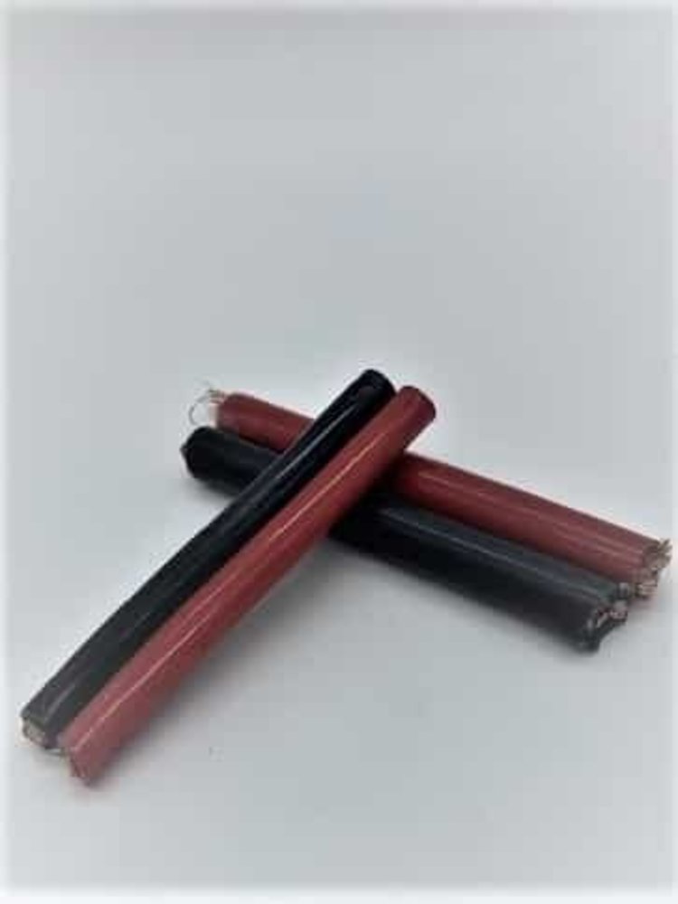 Dubbele accukabel Rood-Zwart