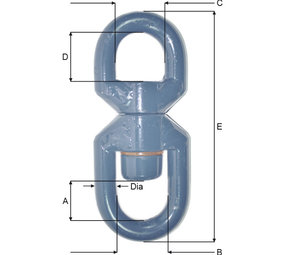 Blue Line BMM Wartel Blauw gelakt A25BO
