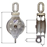 Blue Line Blueline Blok gegalvaniseerd KT2D dubbel nylon schijf Blue Line Blueline Blok gegalvaniseerd KT2D dubbel nylon schijf