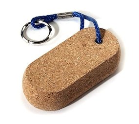 Flyer Sleutelhanger drijvend kurk plat Flyer Sleutelhanger drijvend kurk plat