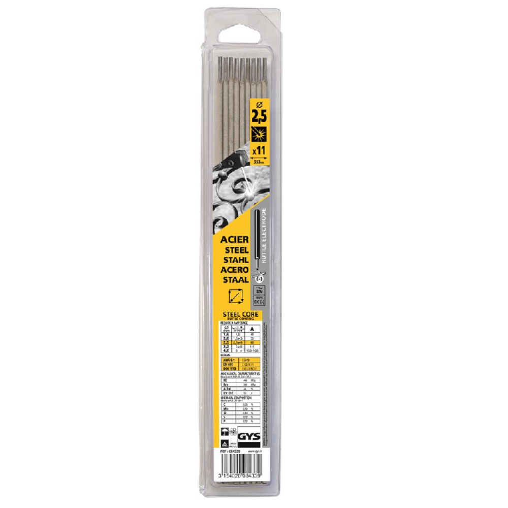 Gys GYS Laselektroden staal 02.0mm (x11)