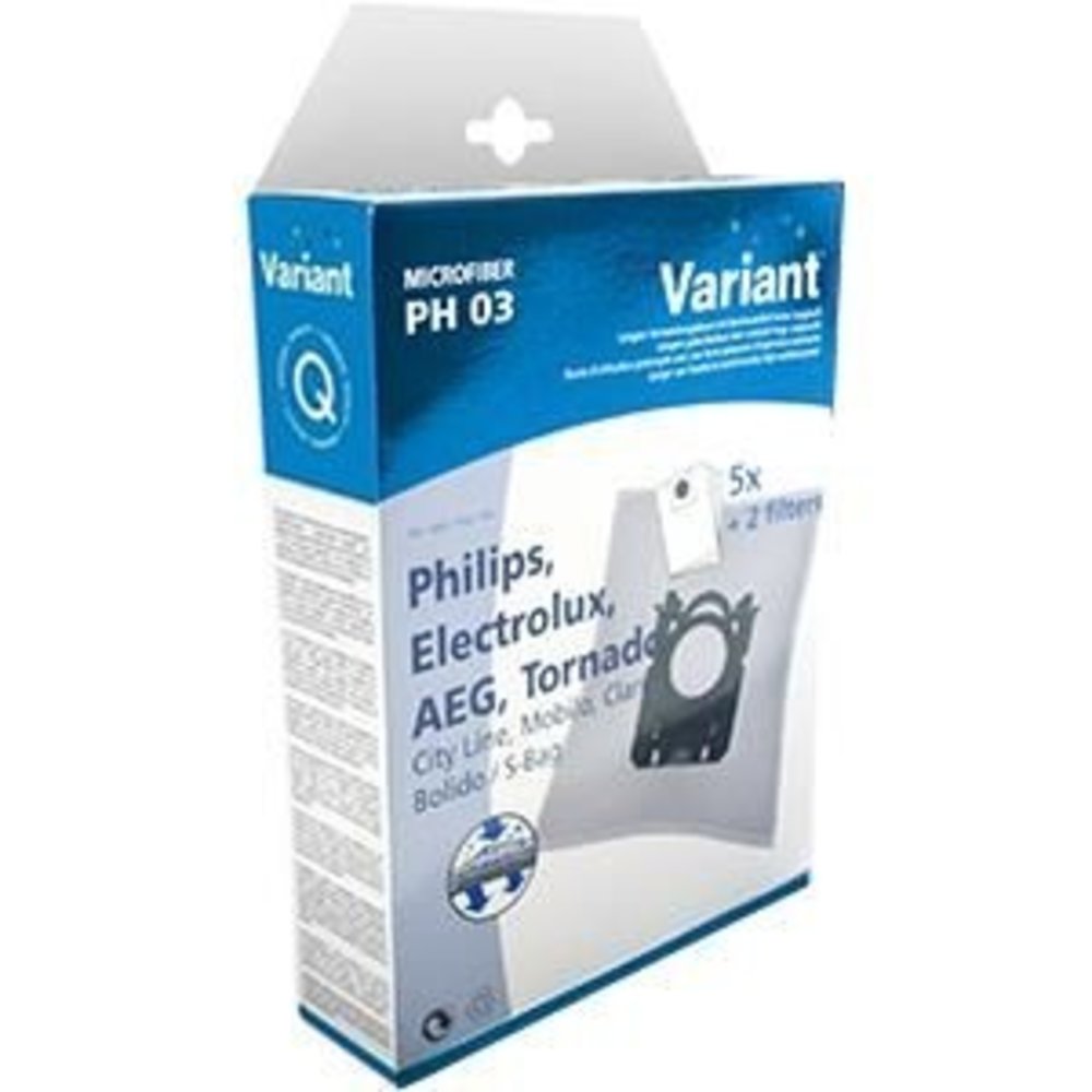Variant Variant Stofzuigerzakken Microfiber Philips PH 03 Variant Variant Stofzuigerzakken Microfiber Philips PH 03