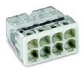 Wago Wago Lasklem 8x0.5-2.5mm trans/grijs - per stuk Wago Wago Lasklem 8x0.5-2.5mm trans/grijs - per stuk