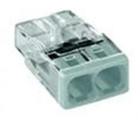 Wago Wago Lasklem 2x0.5-2.5mm trans/wit - per stuk Wago Wago Lasklem 2x0.5-2.5mm trans/wit - per stuk