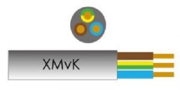 Pro-elektro Kabel XMVK 3x2,5Qmm RECA per meter Pro-elektro Kabel XMVK 3x2,5Qmm RECA per meter