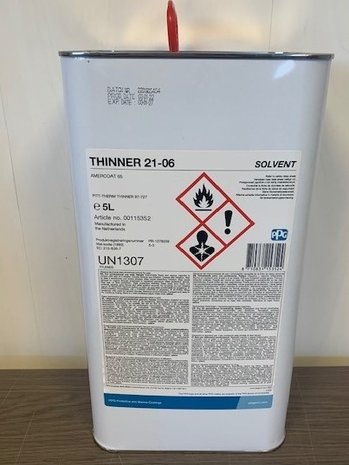 PPG Thinner 21-06 - 5 Liter PPG Thinner 21-06 - 5 Liter