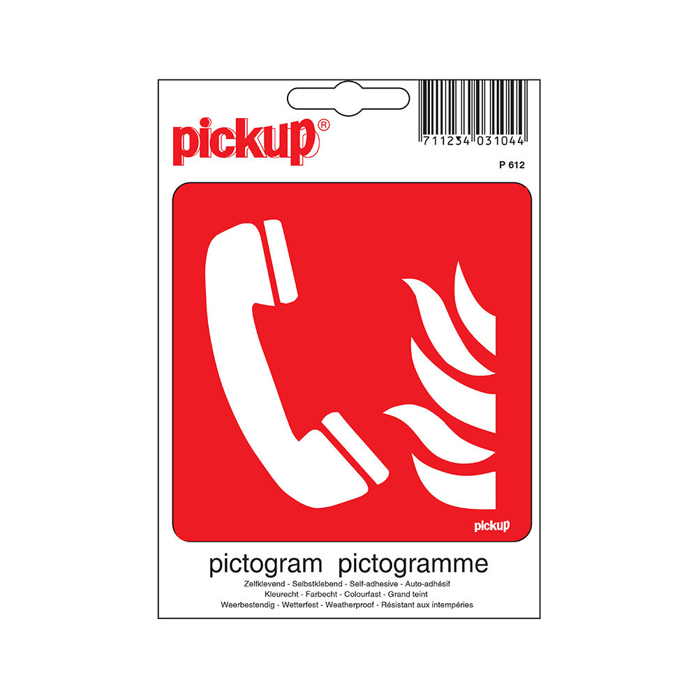 Pickup Pickup Pictogram 10x10 cm - Alarmtelefoon Pickup Pickup Pictogram 10x10 cm - Alarmtelefoon