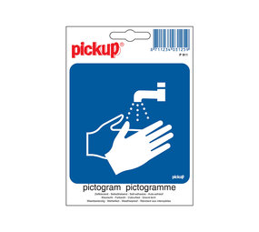 Pickup Pickup Pictogram 10x10 cm - Handen wassen verplicht Pickup Pickup Pictogram 10x10 cm - Handen wassen verplicht