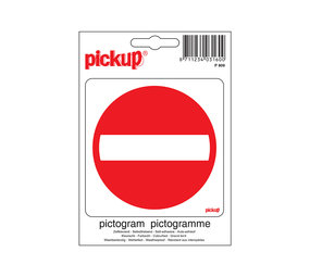 Pickup Pickup Pictogram 10x10 cm - Verboden toegang Pickup Pickup Pictogram 10x10 cm - Verboden toegang