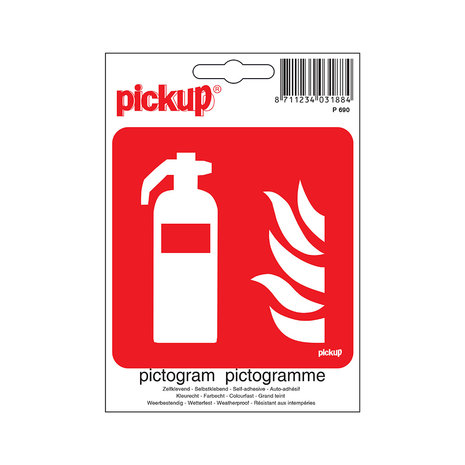 Pickup Pickup Pictogram 10x10 cm - Brandblusapparaat Pickup Pickup Pictogram 10x10 cm - Brandblusapparaat