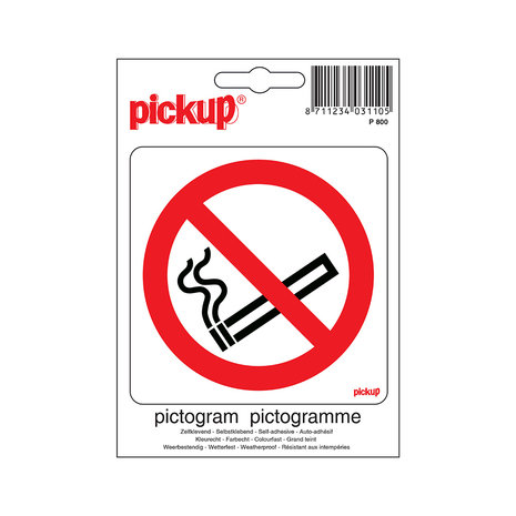 Pickup Pickup Pictogram 10x10 cm - Verboden te roken Pickup Pickup Pictogram 10x10 cm - Verboden te roken