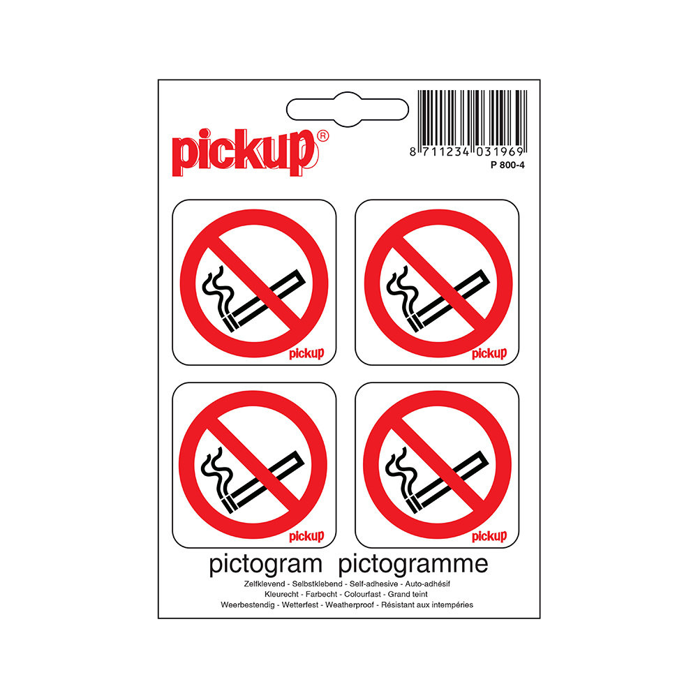 Pickup Pickup Mini Pictogram 4,7x4,7 cm - Verboden te roken Pickup Pickup Mini Pictogram 4,7x4,7 cm - Verboden te roken