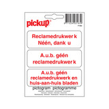 Pickup Pickup Pictogram 10x10 cm - Geen reclame