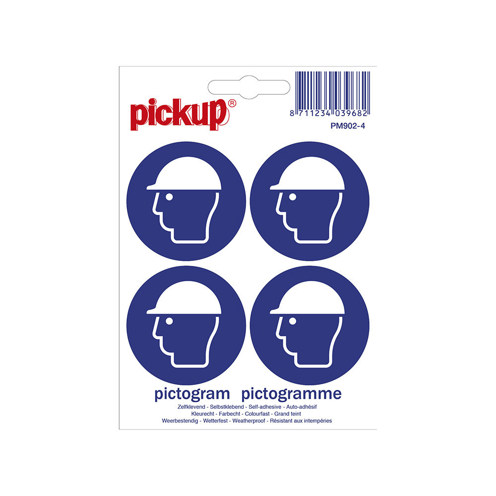 Pickup Pickup mini picto's 4,7 cm 4 per vel - Veiligheidshelm dragen Pickup Pickup mini picto's 4,7 cm 4 per vel - Veiligheidshelm dragen
