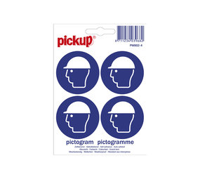 Pickup Pickup mini picto's 4,7 cm 4 per vel - Veiligheidshelm dragen Pickup Pickup mini picto's 4,7 cm 4 per vel - Veiligheidshelm dragen