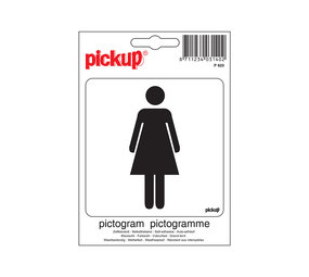 Pickup Pickup Pictogram 10x10 cm - Dames Pickup Pickup Pictogram 10x10 cm - Dames