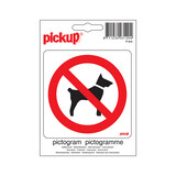 Pickup Pickup Pictogram 10x10 cm - Verboden voor honden Pickup Pickup Pictogram 10x10 cm - Verboden voor honden