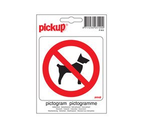 Pickup Pickup Pictogram 10x10 cm - Verboden voor honden Pickup Pickup Pictogram 10x10 cm - Verboden voor honden