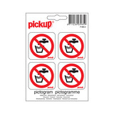 Pickup Pickup Mini Pictogram 4,7x4,7 cm - Geen drinkwater