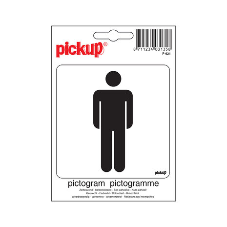 Pickup Pickup Pictogram 10x10 cm - Heren Pickup Pickup Pictogram 10x10 cm - Heren