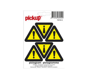 Pickup Pickup Mini picto's 4,5 cm 6 per vel - Gevaar Pickup Pickup Mini picto's 4,5 cm 6 per vel - Gevaar