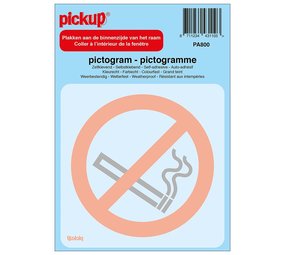 Pickup Pickup Pictogram achter glas 10x10 cm - Verboden te roken Pickup Pickup Pictogram achter glas 10x10 cm - Verboden te roken