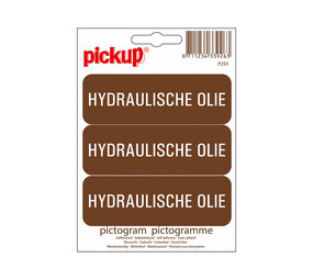 Pickup Pickup Pictogram 10x3,3 cm - Hydraulische olie 3x Pickup Pickup Pictogram 10x3,3 cm - Hydraulische olie 3x
